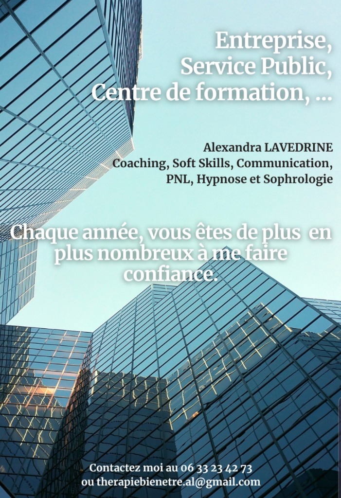 photo seance Alexandra LAVEDRINE Hypnothérapeute et Sophrologue