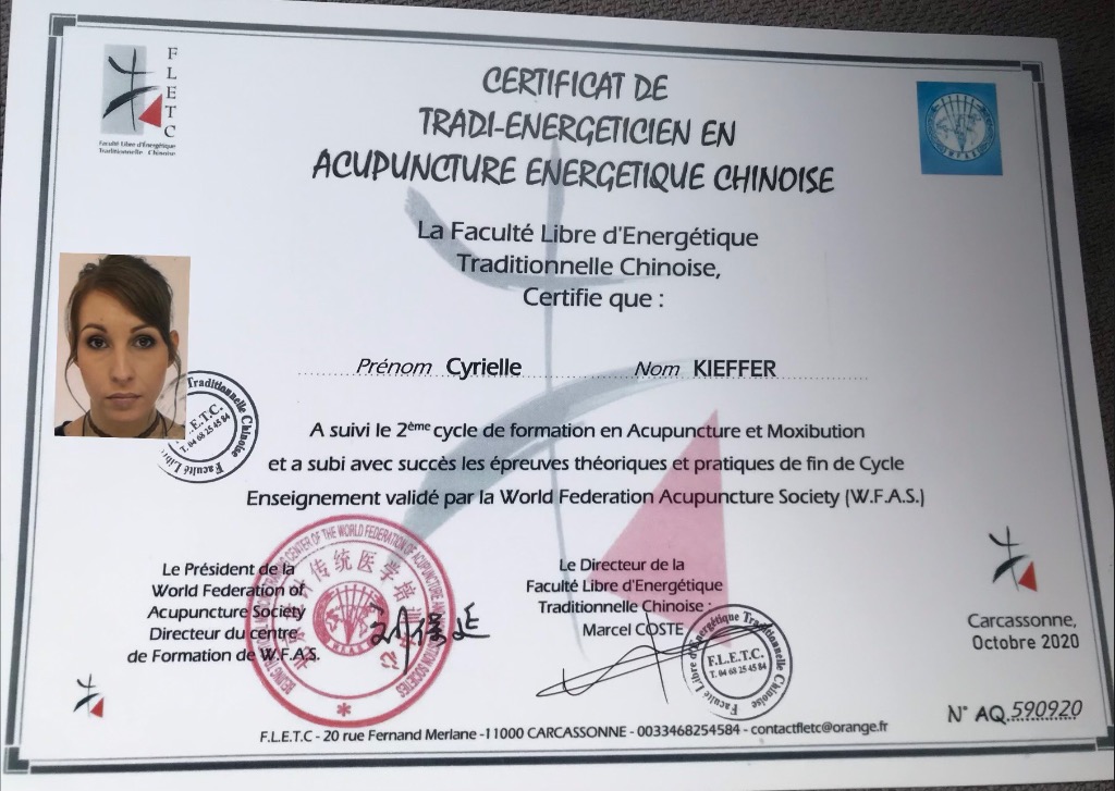photo diplome Cyrielle KIEFFER