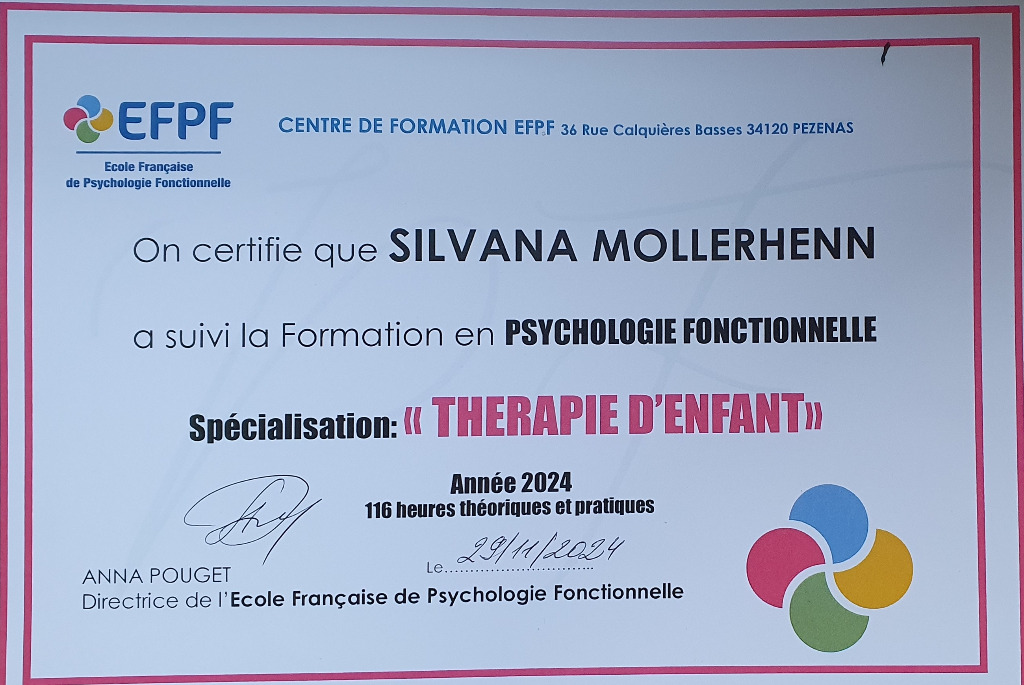 photo diplome Thérapie Antistress & Massages