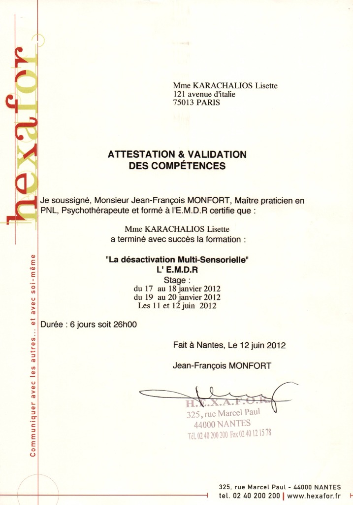 photo seance Lisette KARACHALIOS