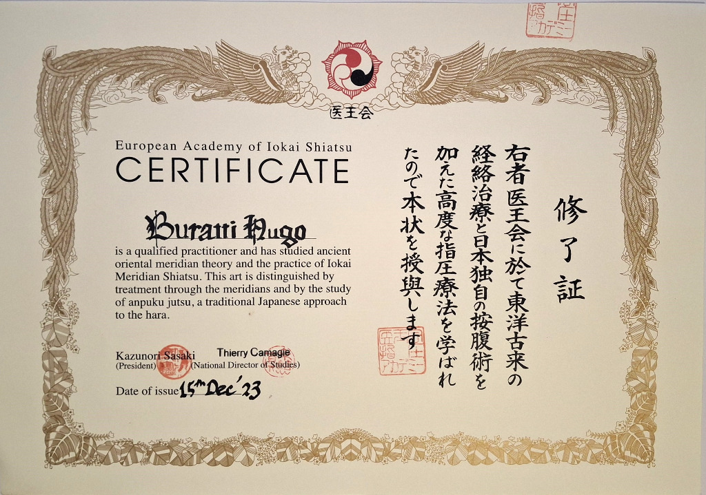 photo diplome Hugo Buratti