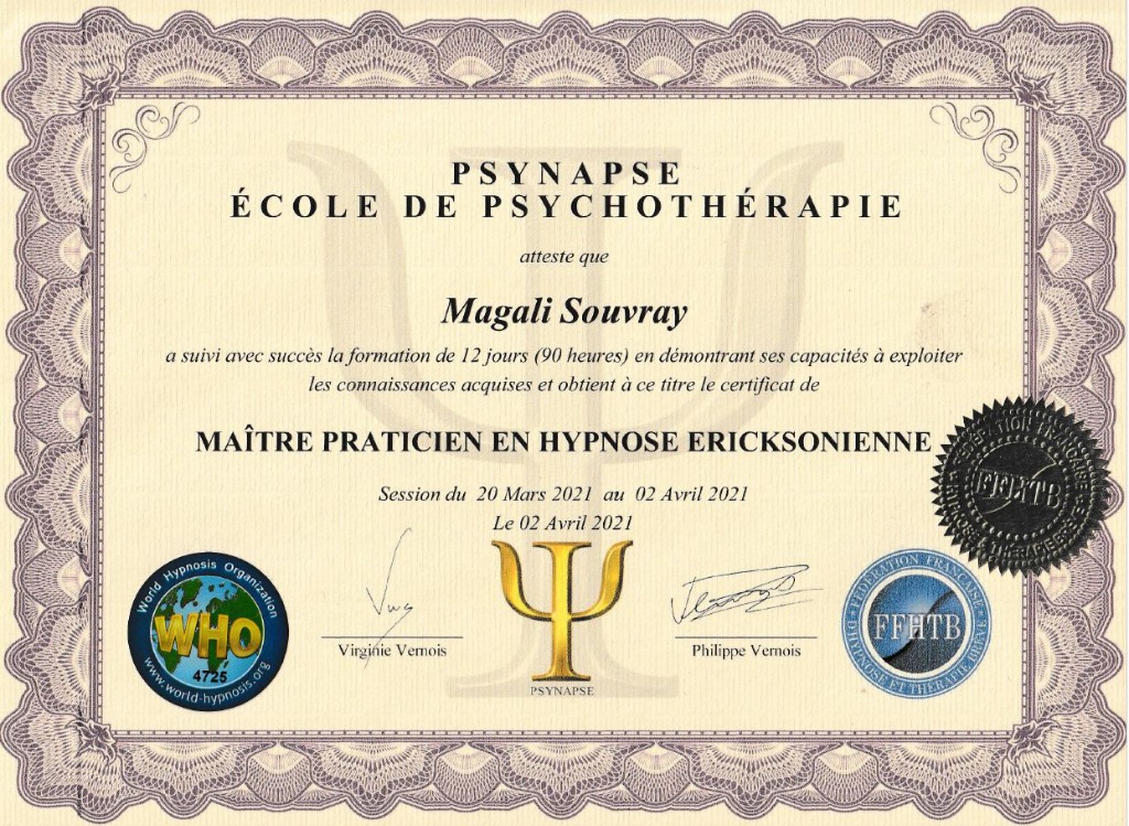 photo diplome Magali Souvray