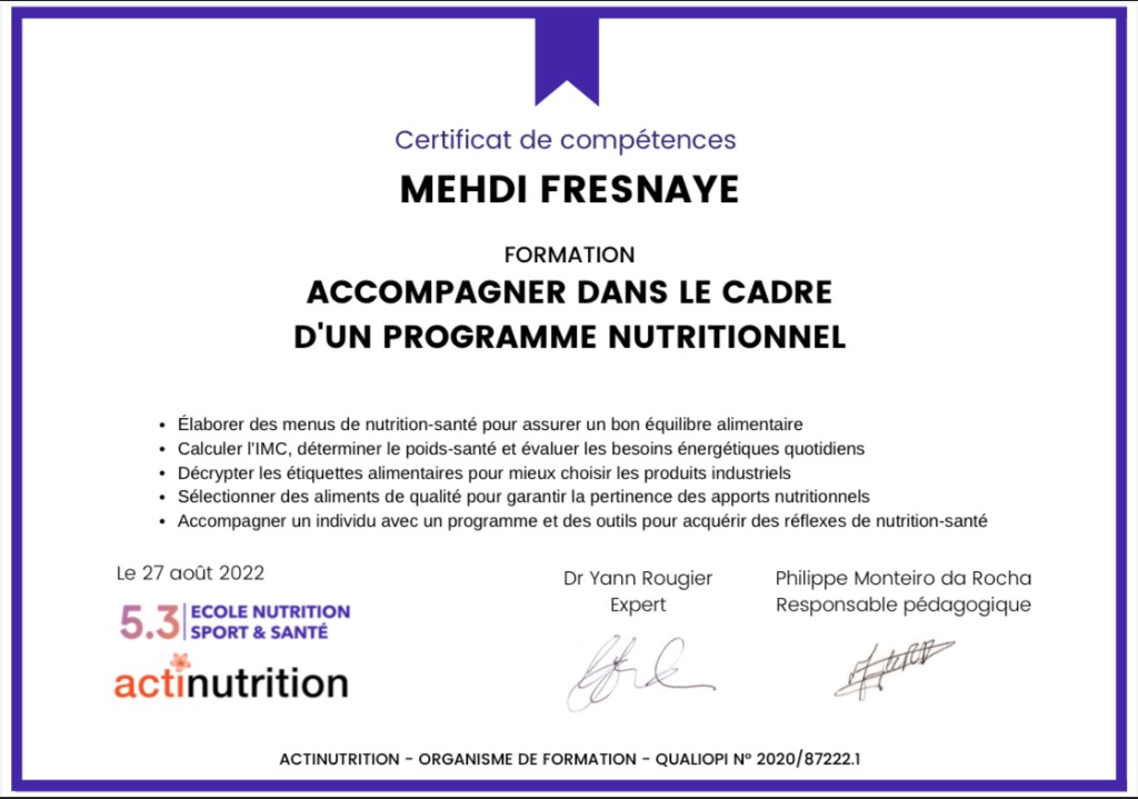 photo diplome Mehdi Fresnaye