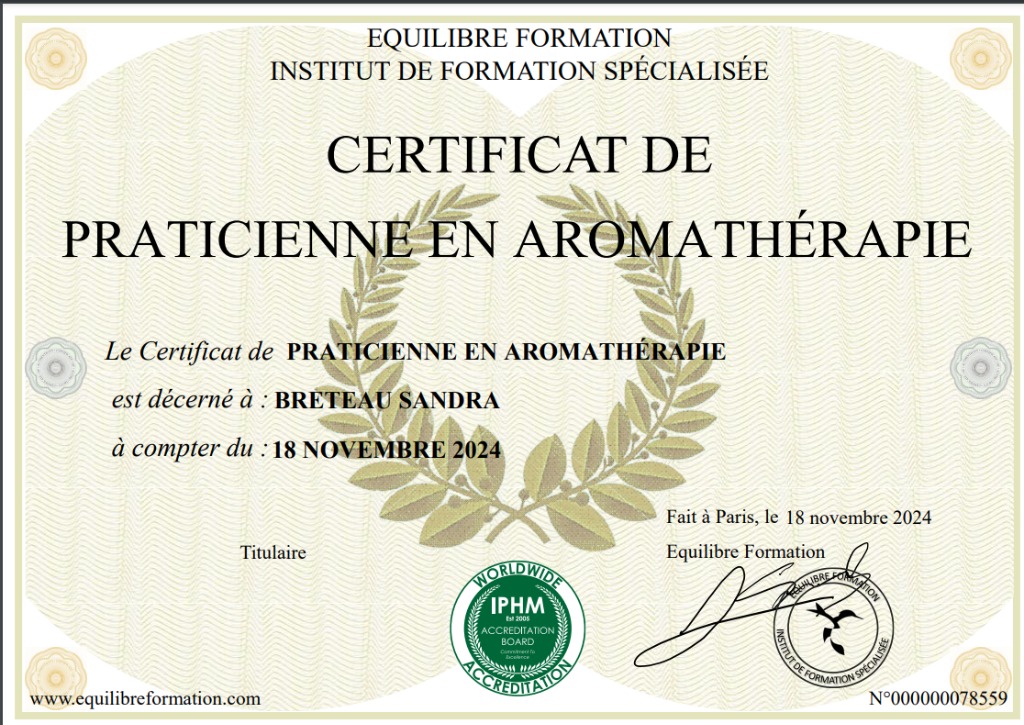 photo diplome Sandra breteau