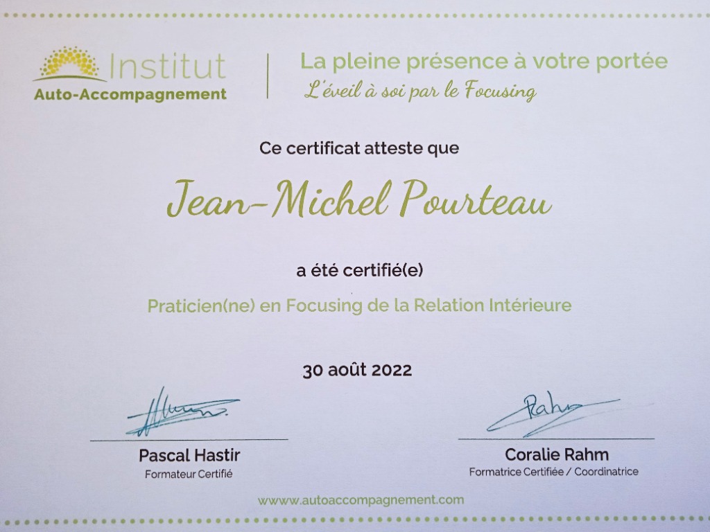 photo diplome Jean-Michel Pourteau