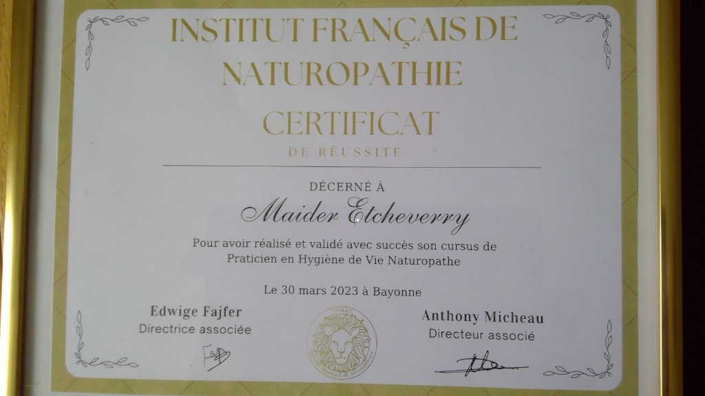 photo diplome ETCHEVERRY Maïder