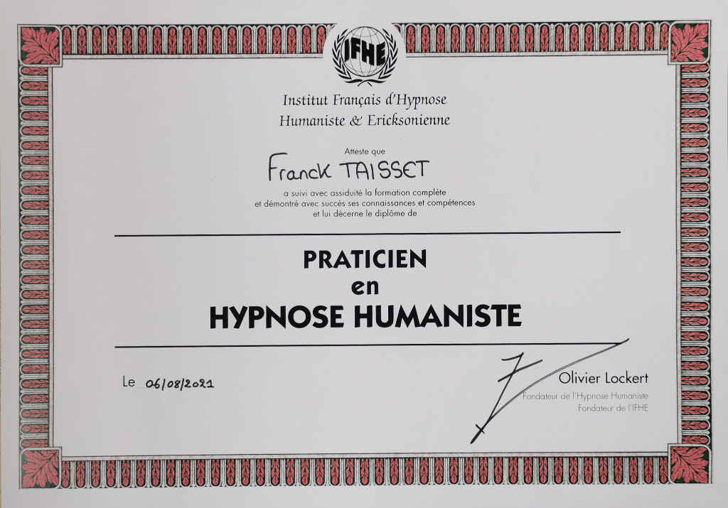 photo diplome Taisset Franck