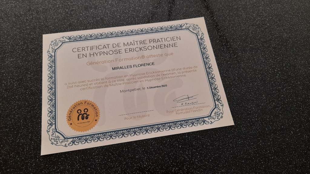 photo diplome Florence MIRALLES