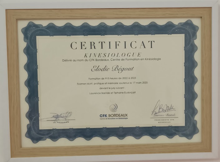 photo diplome Elodie Begout 