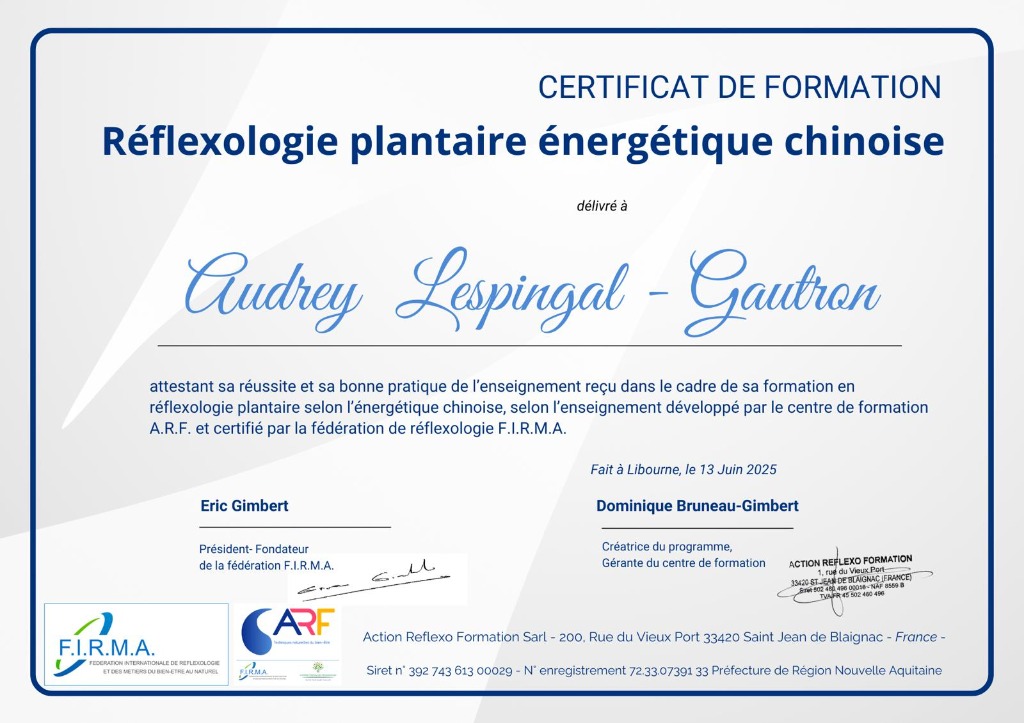 photo diplome Audrey Lespingal