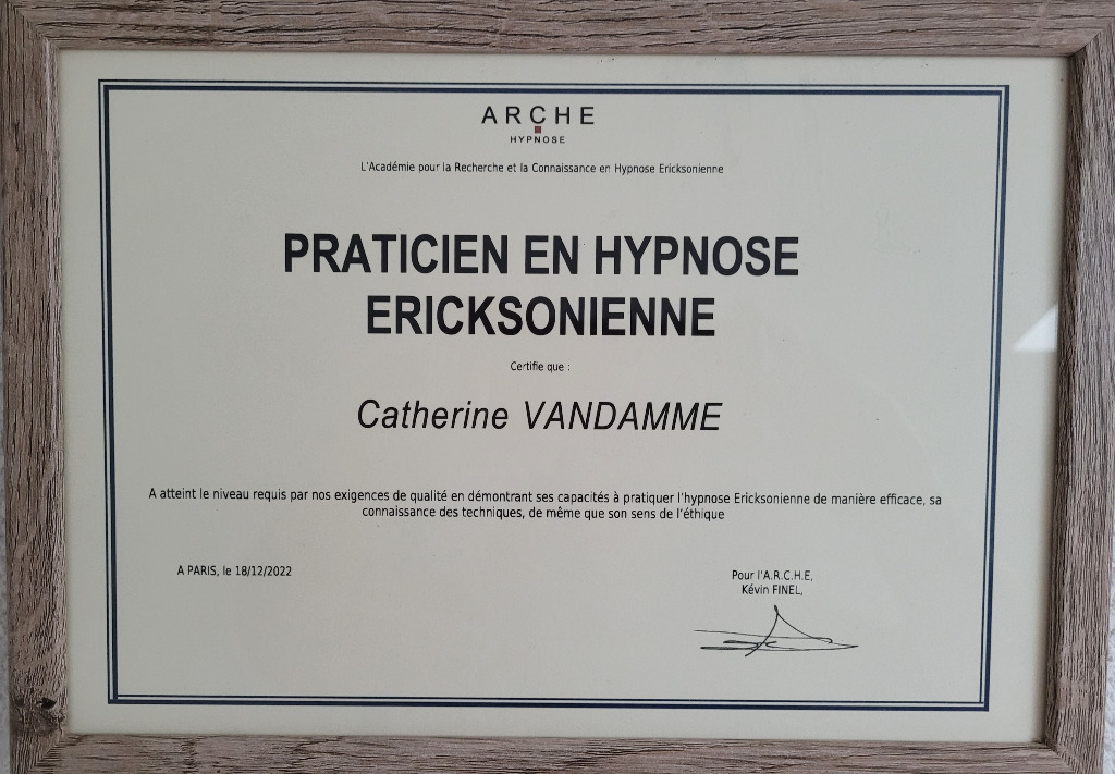 photo diplome Catherine Vandamme