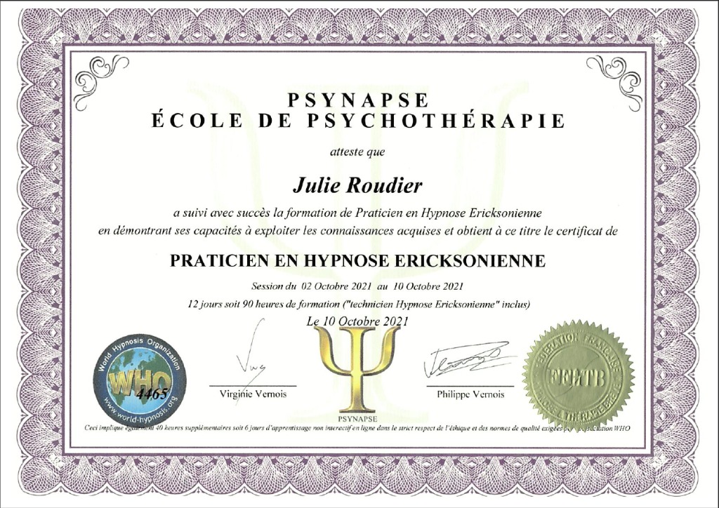 photo diplome Julie Roudier