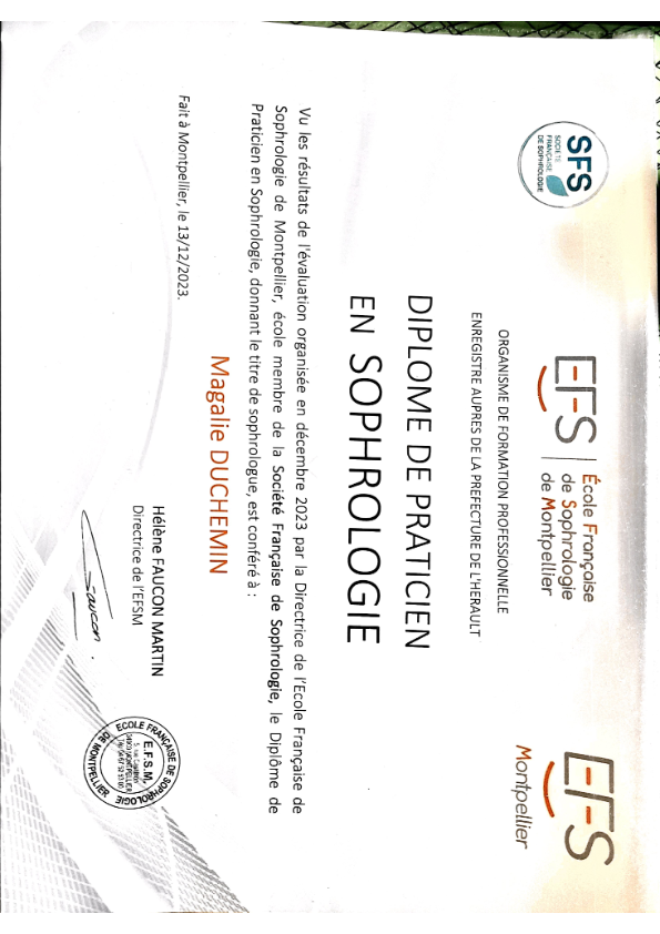 photo diplome Magalie Duchemin