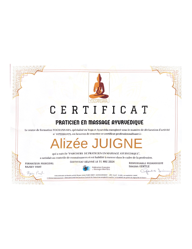 photo diplome JUIGNE Alizée