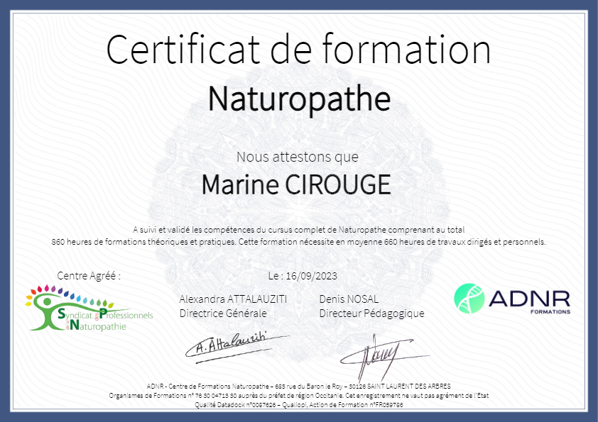 photo diplome Marine Cirouge