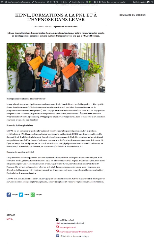 photo activite Valerie Havez EIPNL