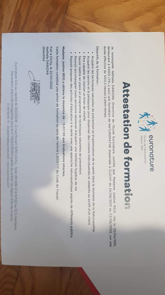 photo diplome Justine Reig