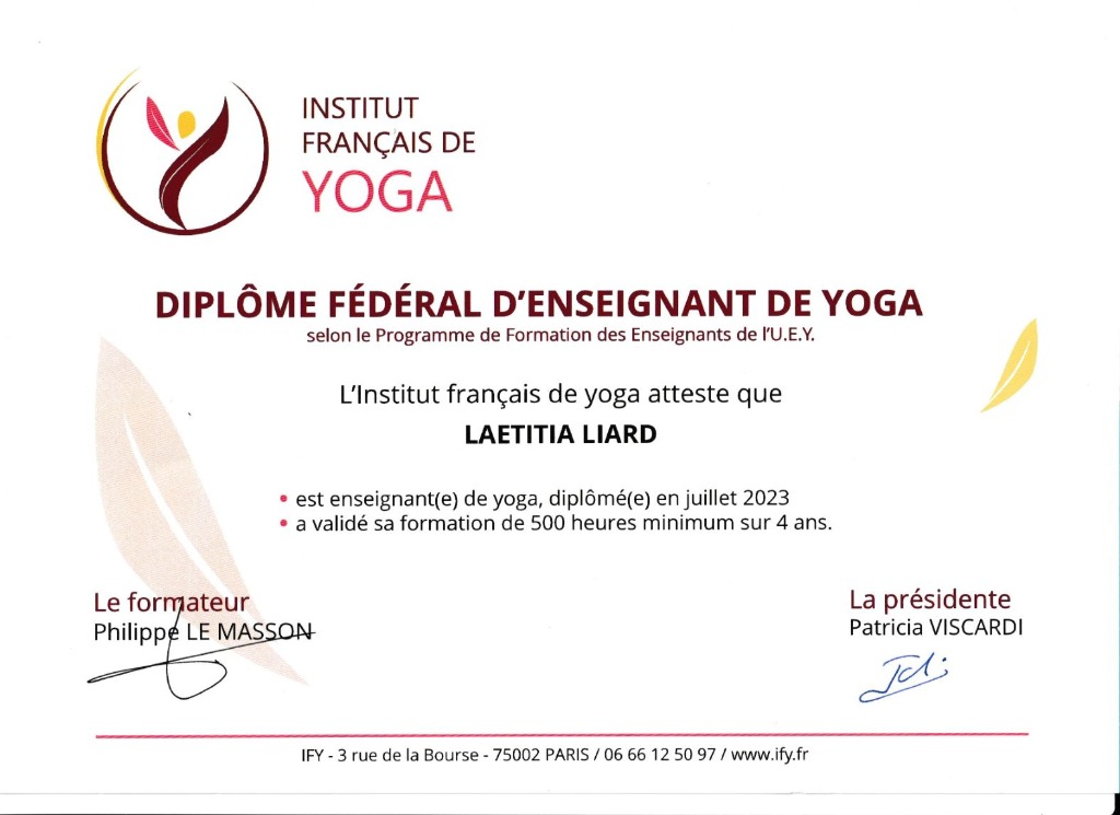 photo diplome Laetitia LIARD