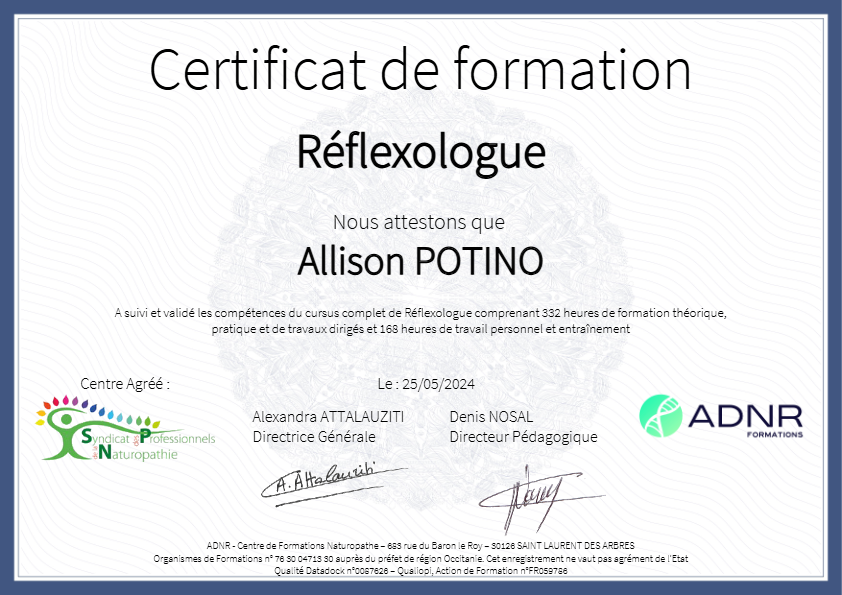 photo diplome Allison POTINO