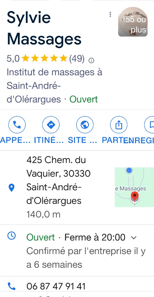 photo cabinet Sylvie Massages 