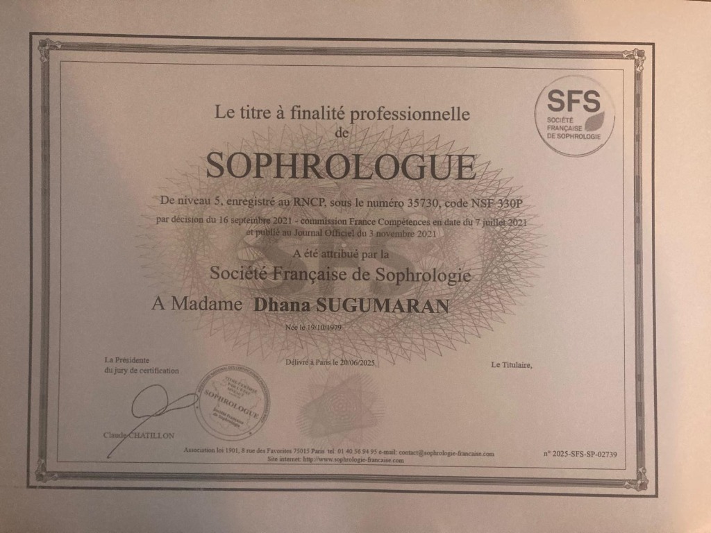 photo diplome Dhana Sugumaran