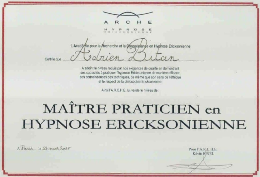 photo diplome Adrien Bitan