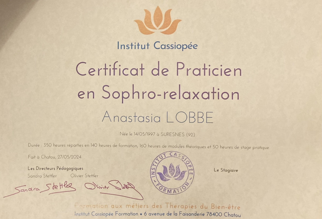 photo diplome Anastasia Lobbé