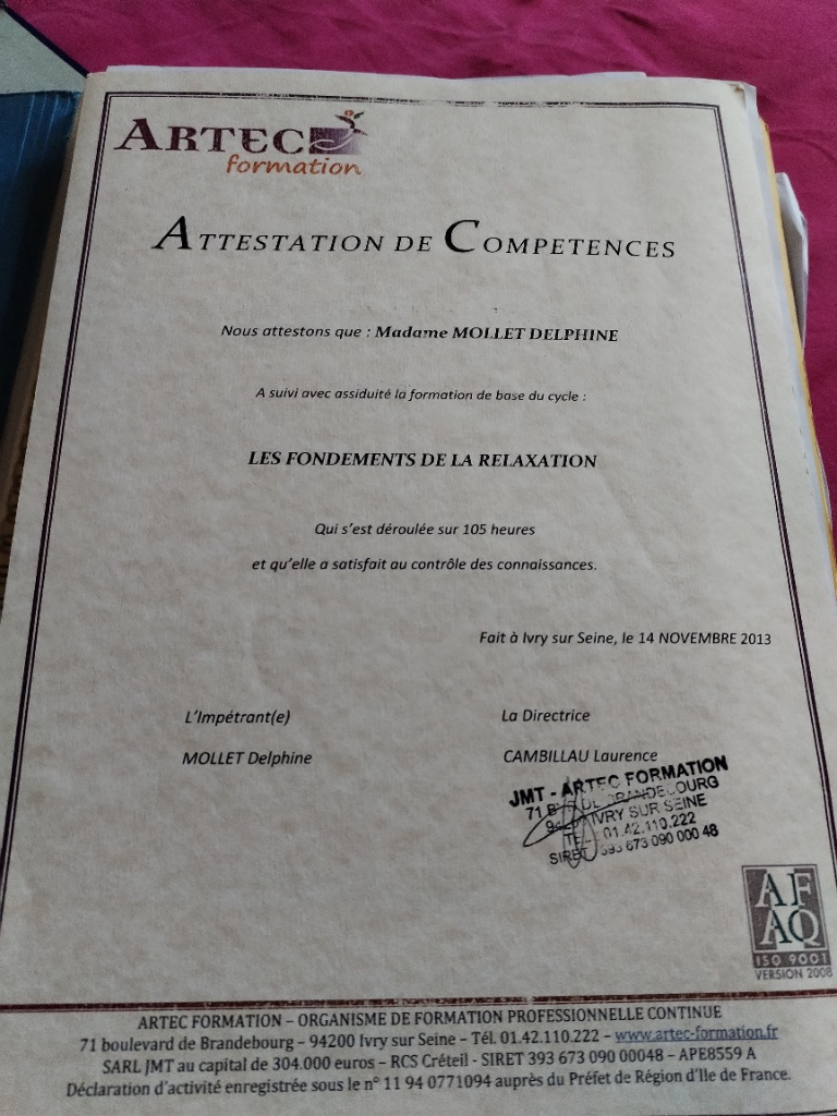 photo diplome Delphine Mollet