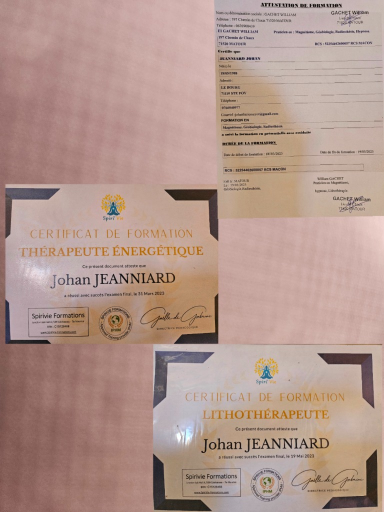 photo diplome Au petit bonheur des pierres 