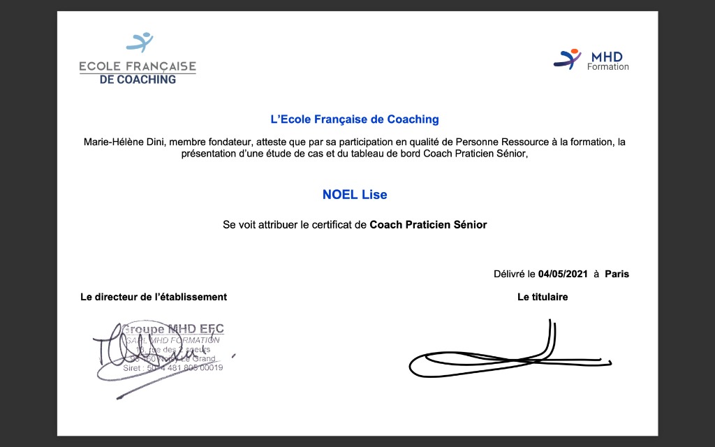 photo diplome LISE NOEL