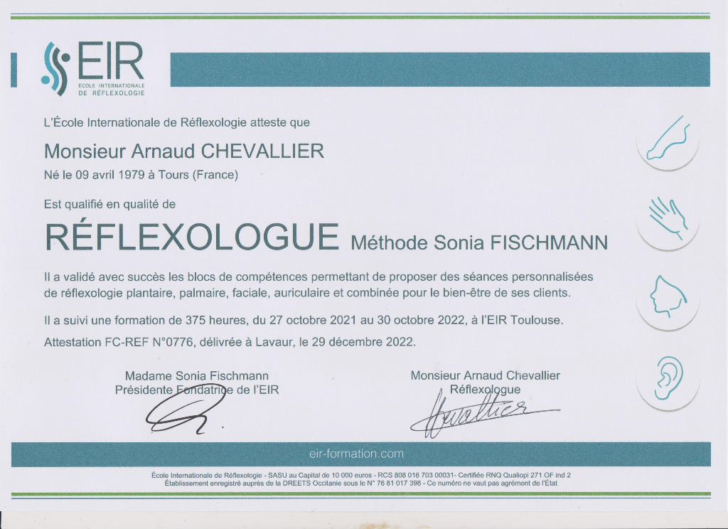 photo diplome Arnaud CHEVALLIER