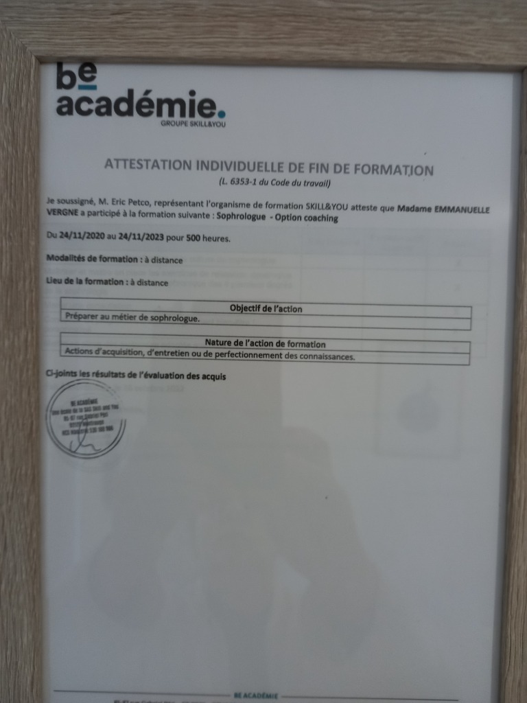 photo diplome Emmanuelle VERGNE 