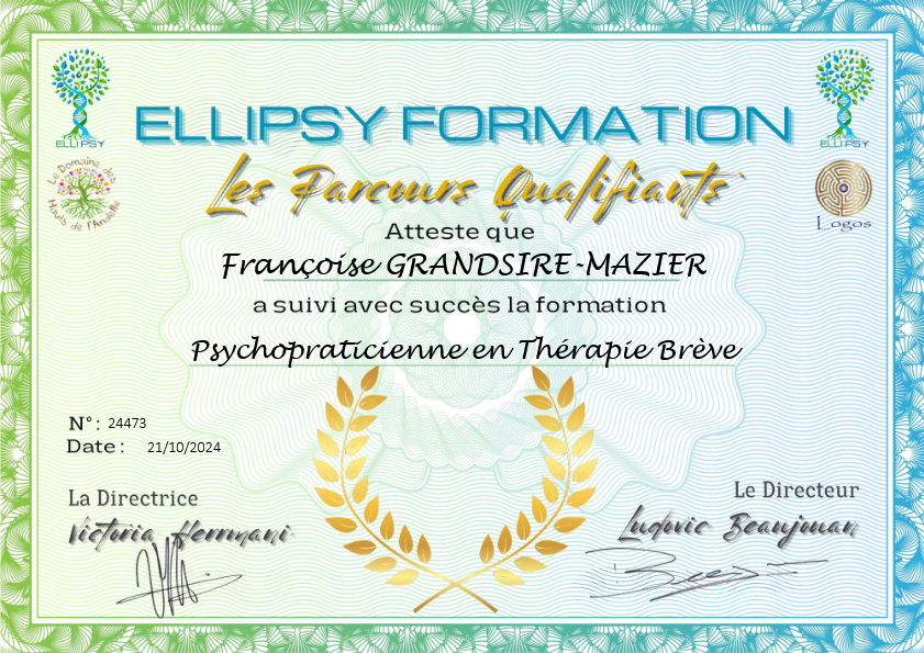 photo diplome Françoise GRANDSIRE