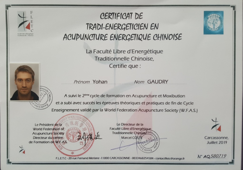 photo diplome Yohan Gaudry