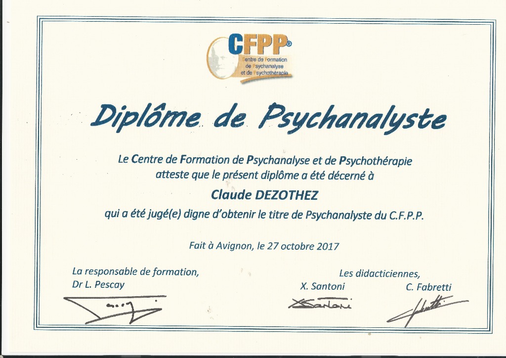 photo diplome Claude Dezothez
