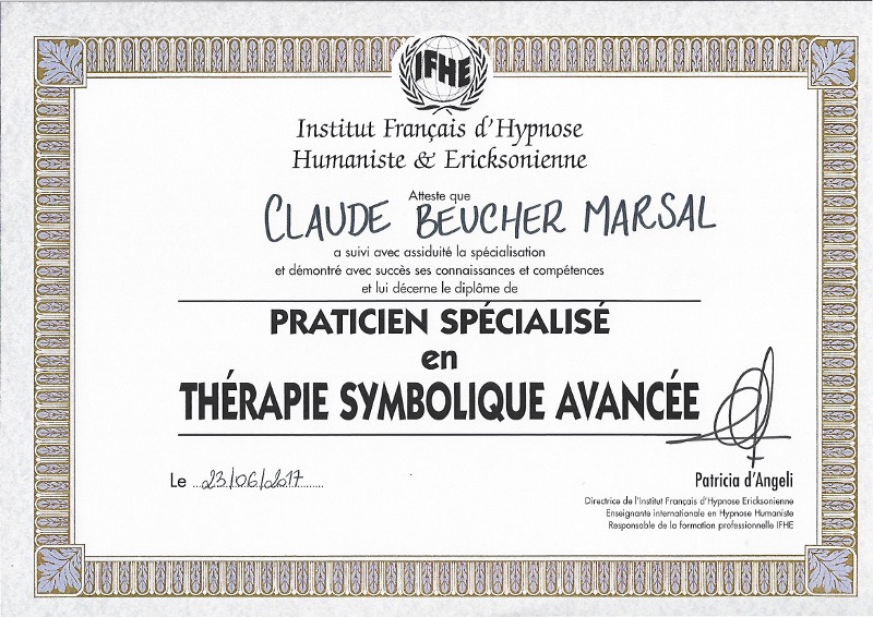 photo diplome Claude Beucher-Marsal