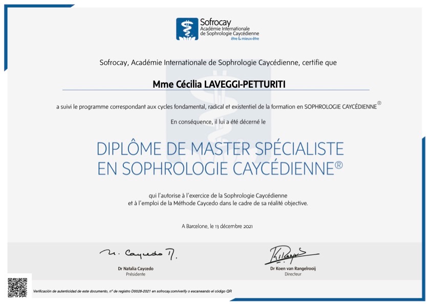 photo diplome Cecilia Petturiti