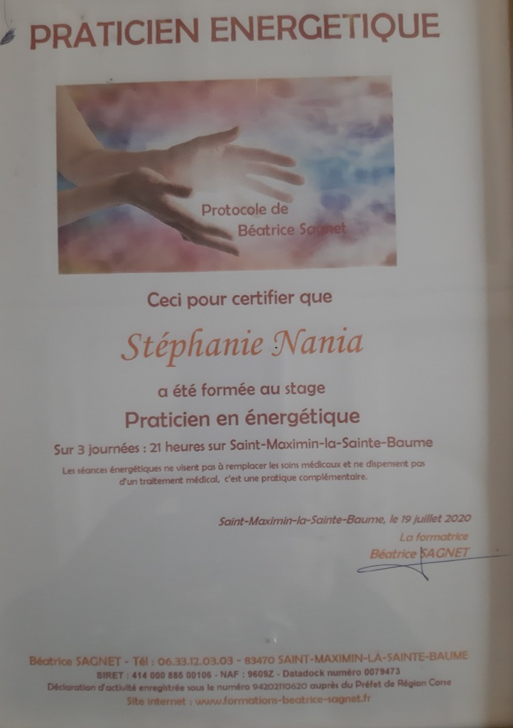 photo diplome Stéphanie Nania
