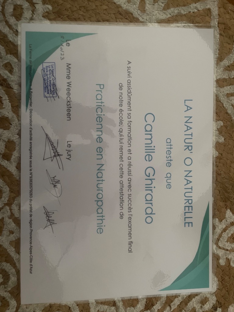 photo diplome Mon équilibre 