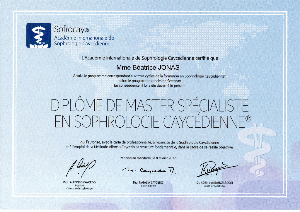 photo diplome Béatrice Jonas