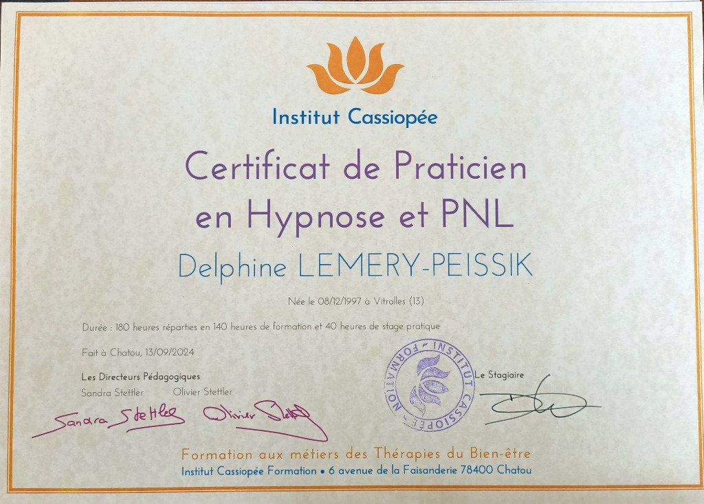 photo diplome Delphine Lémery-Peissik
