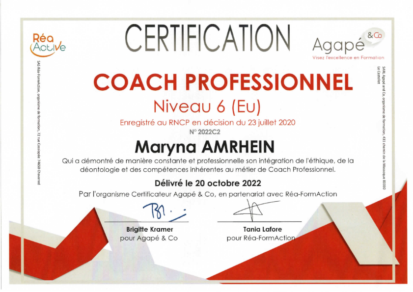 photo diplome Maryna Amrhein