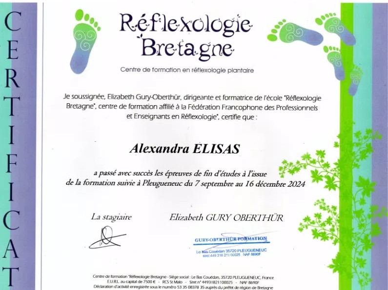 photo diplome Alexandra Elisas