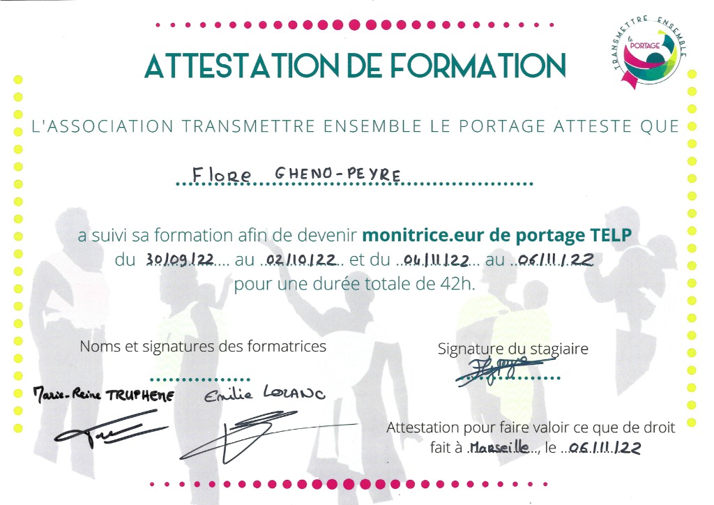 photo diplome Flore Gheno-Peyre