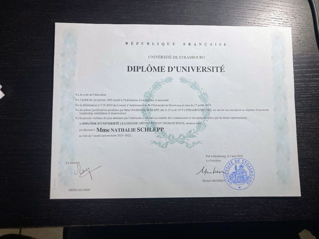 photo diplome Nathalie Meyer