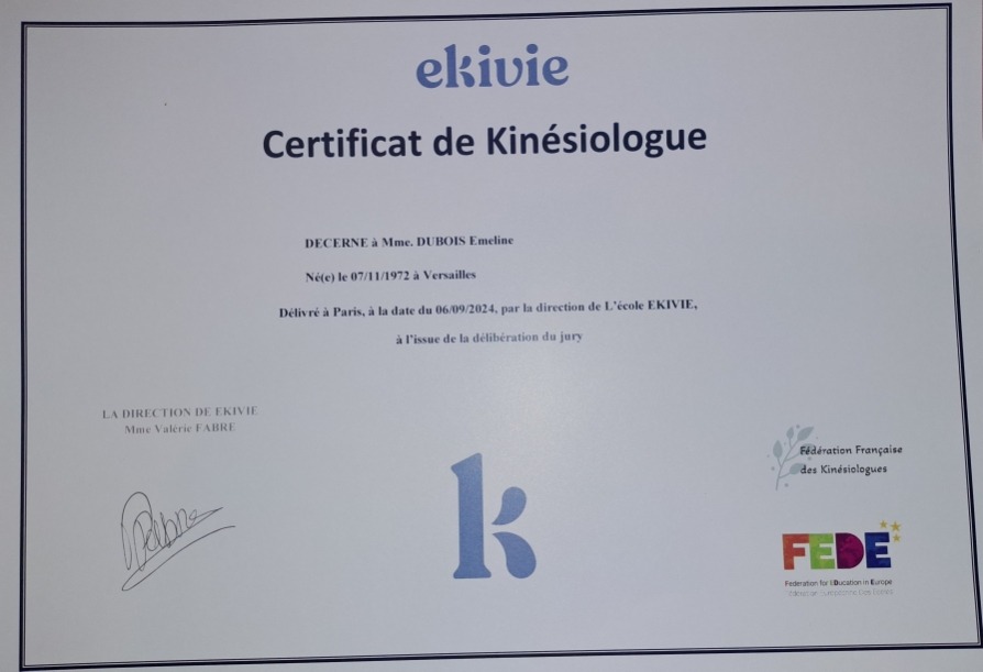 photo diplome Emeline Dubois