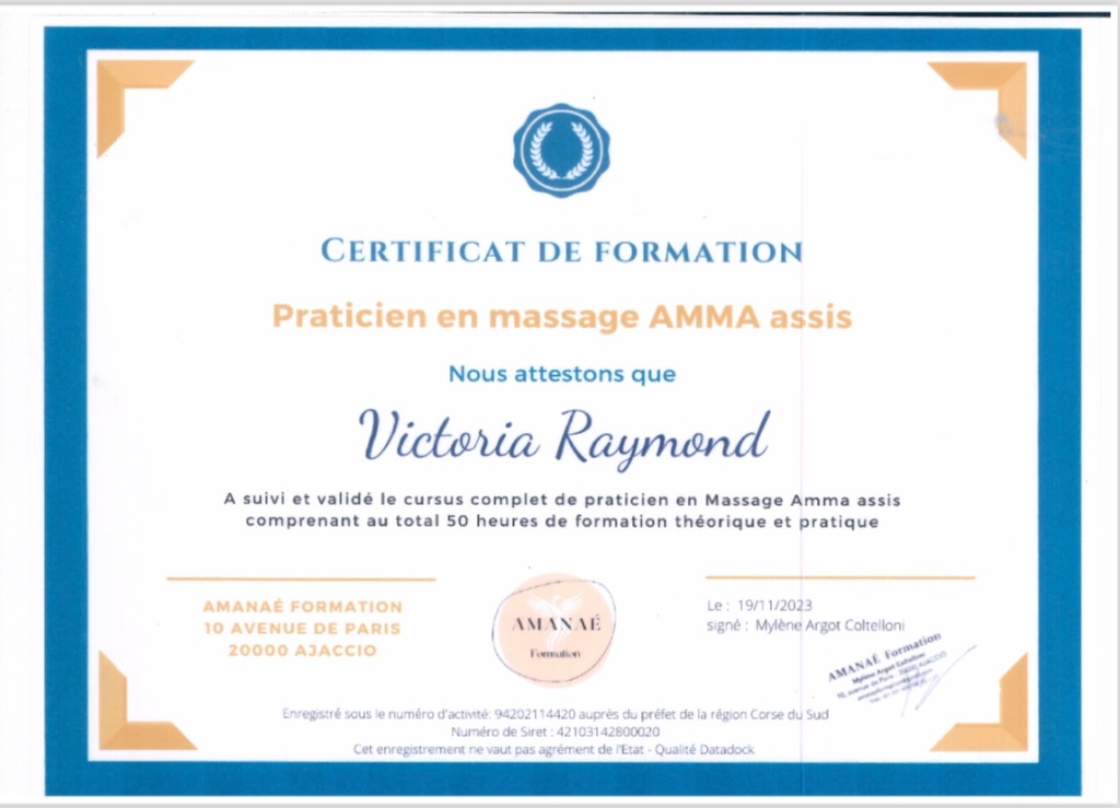 photo diplome Natur’Amma