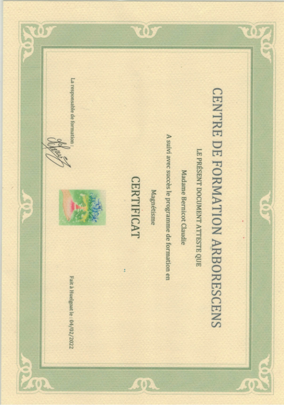 photo diplome Claudie Bernicot