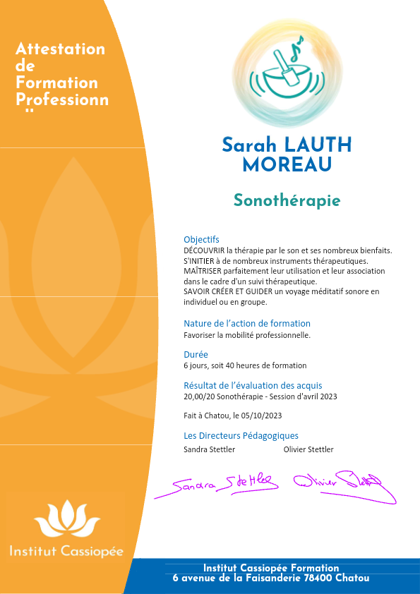 photo diplome Sarah Lauth Moreau