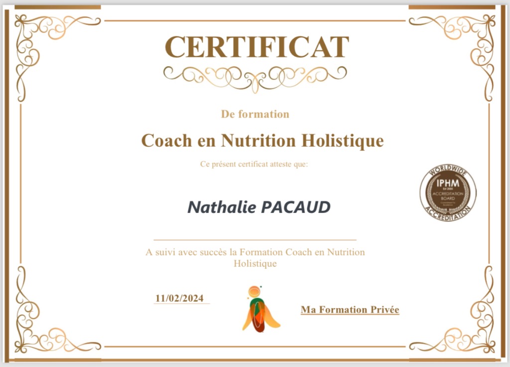 photo diplome SilhouetteCare Consulting 